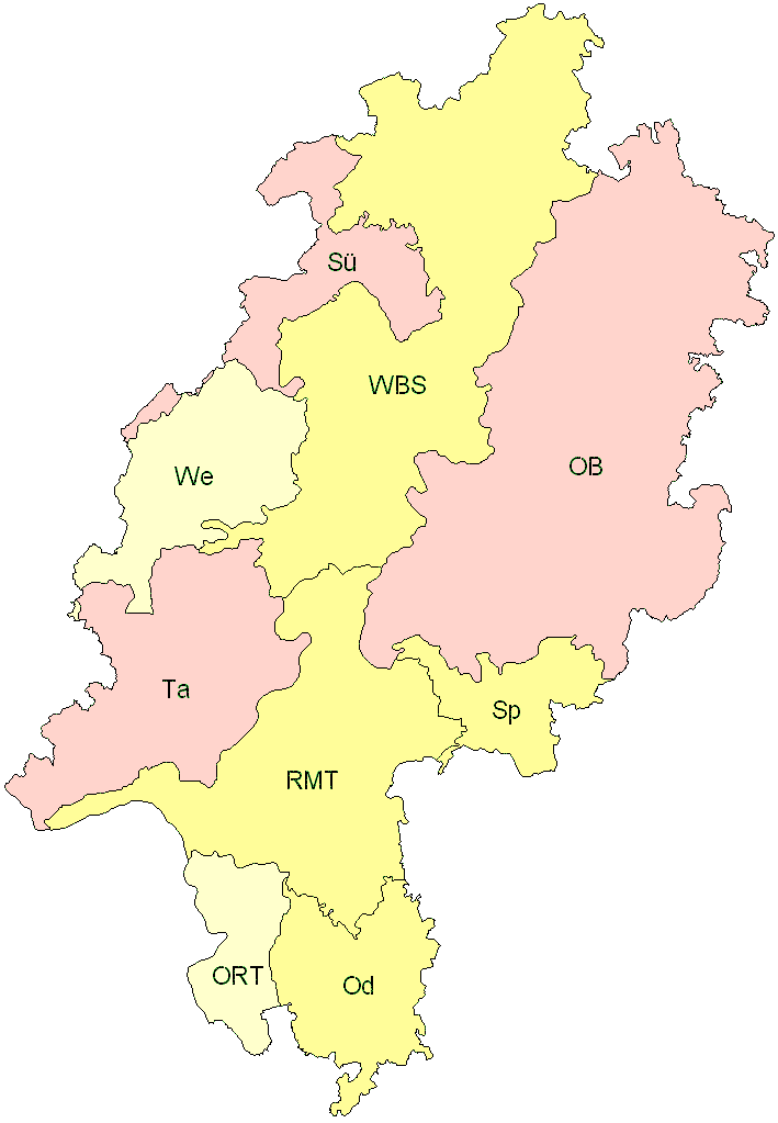 Verbreitung in Hessen Verbreitung in Hessen