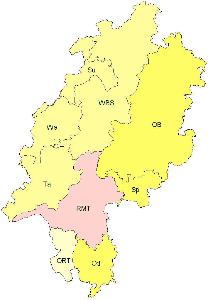 Verbreitung in Hessen Verbreitung in Hessen
