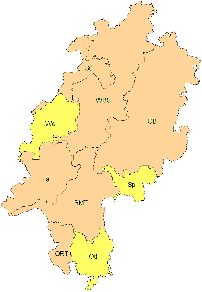 Verbreitung in Hessen Verbreitung in Hessen