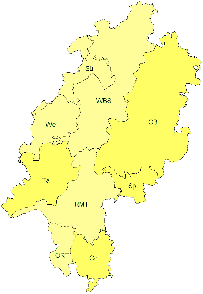 Verbreitung in Hessen Verbreitung in Hessen