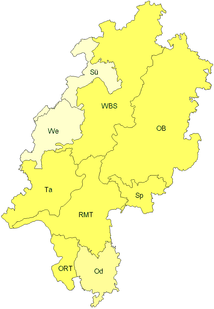 Verbreitung in Hessen Verbreitung in Hessen