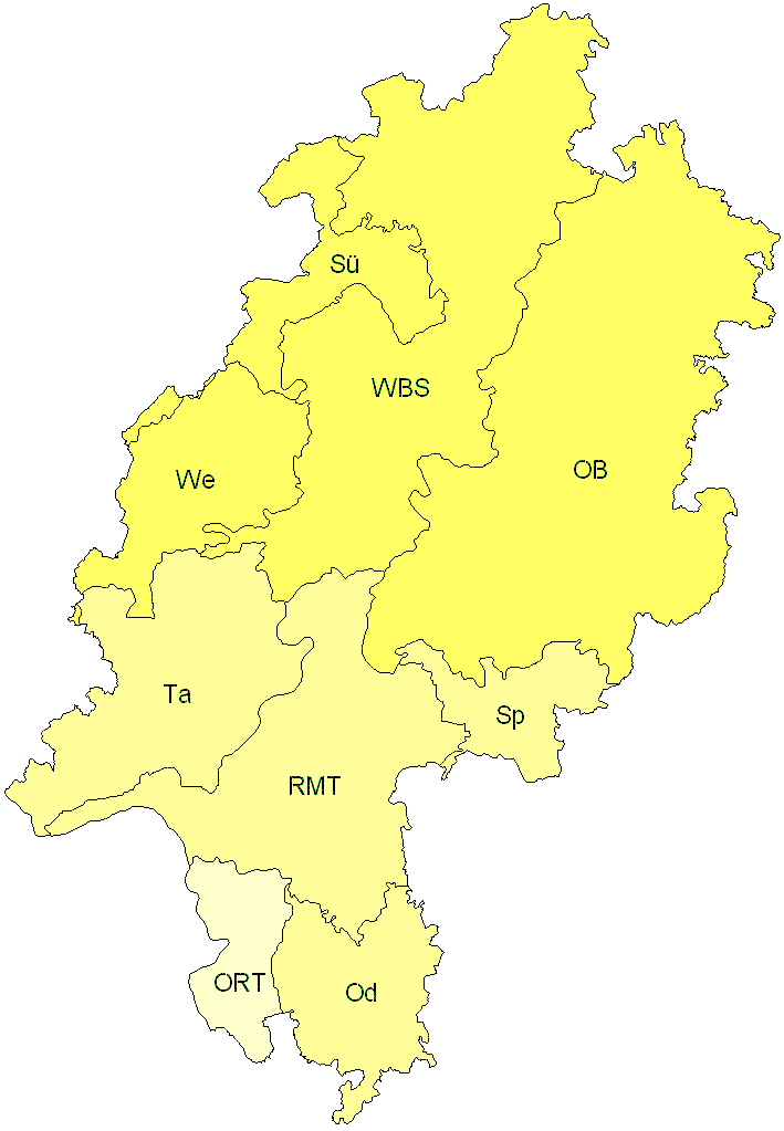 Verbreitung in Hessen Verbreitung in Hessen