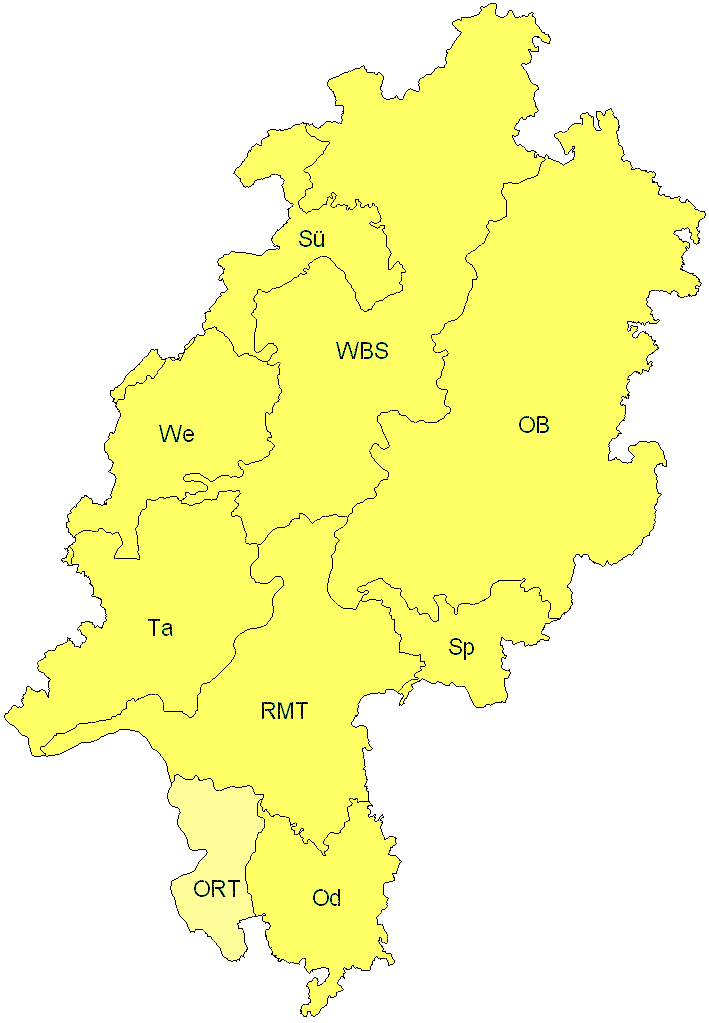 Verbreitung in Hessen Verbreitung in Hessen
