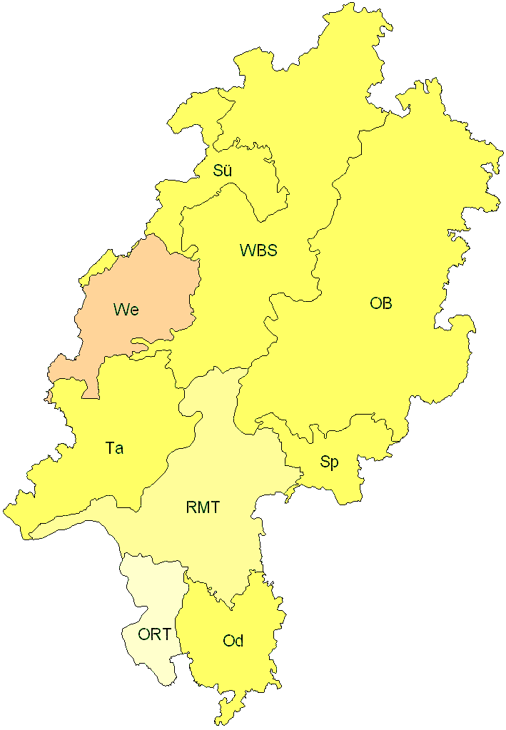 Verbreitung in Hessen Verbreitung in Hessen