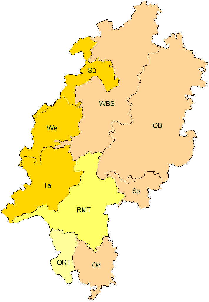 Verbreitung in Hessen Verbreitung in Hessen