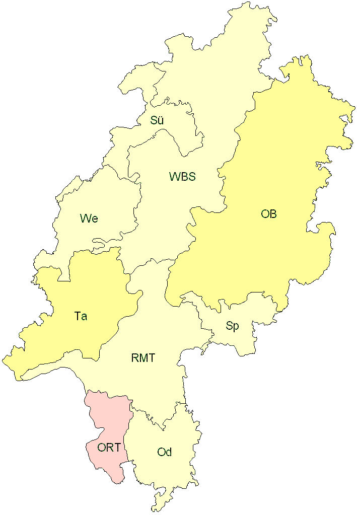Verbreitung in Hessen Verbreitung in Hessen