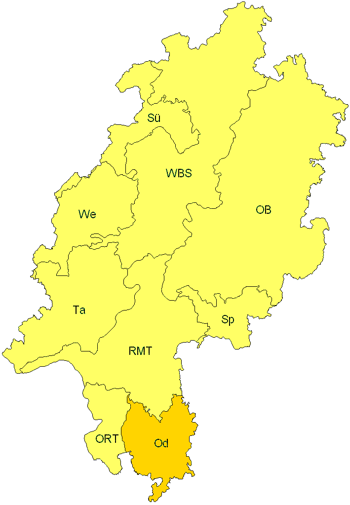 Verbreitung in Hessen Verbreitung in Hessen