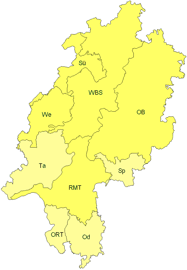 Verbreitung in Hessen Verbreitung in Hessen
