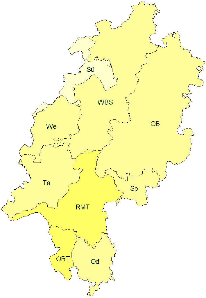 Verbreitung in Hessen Verbreitung in Hessen