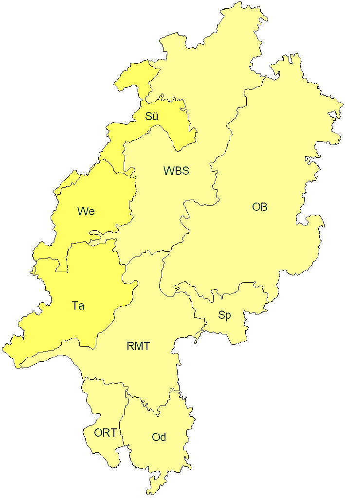 Verbreitung in Hessen Verbreitung in Hessen