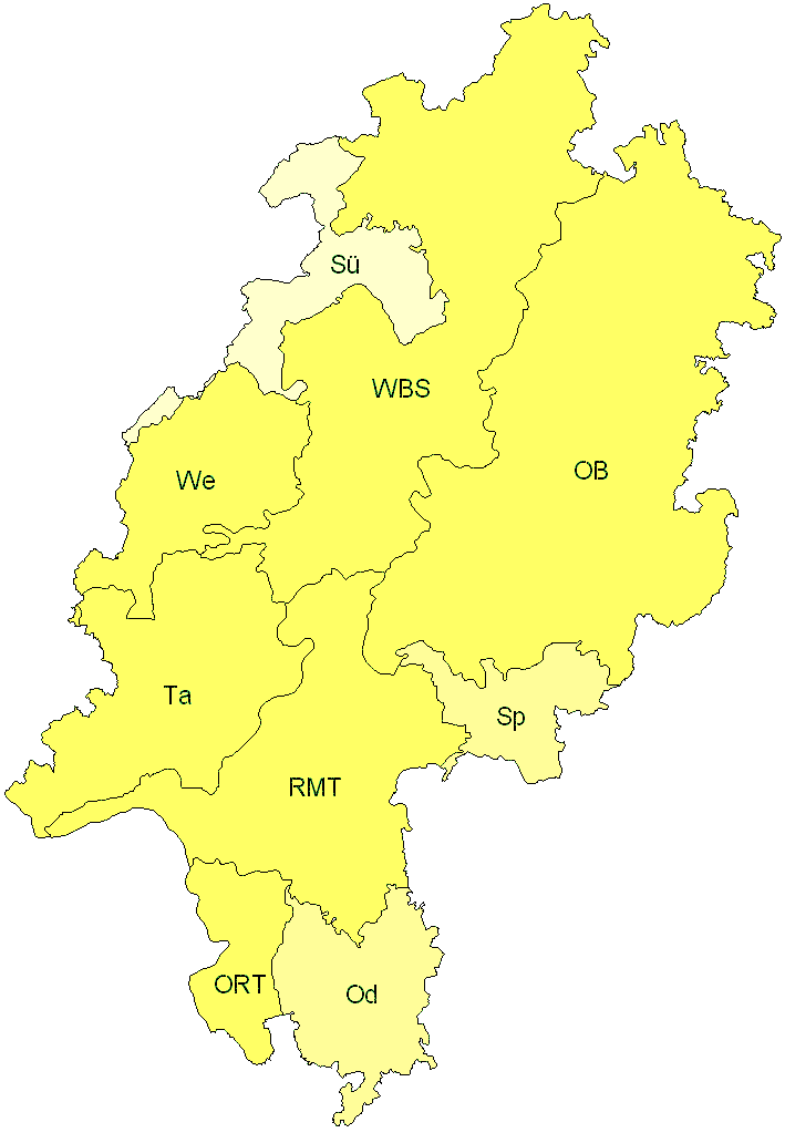 Verbreitung in Hessen Verbreitung in Hessen