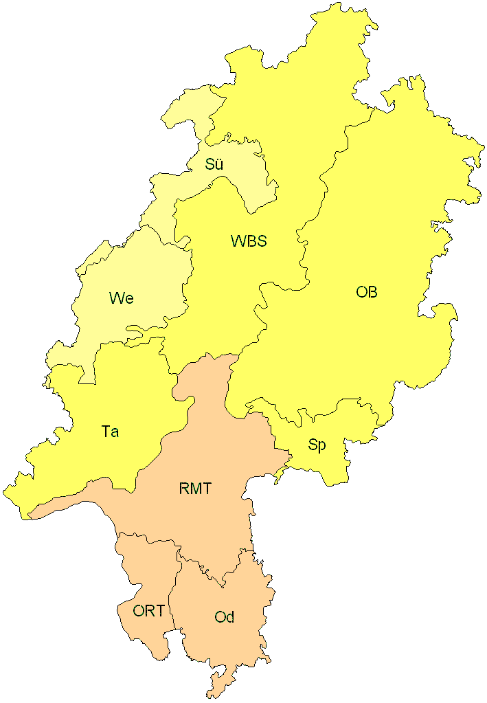 Verbreitung in Hessen Verbreitung in Hessen