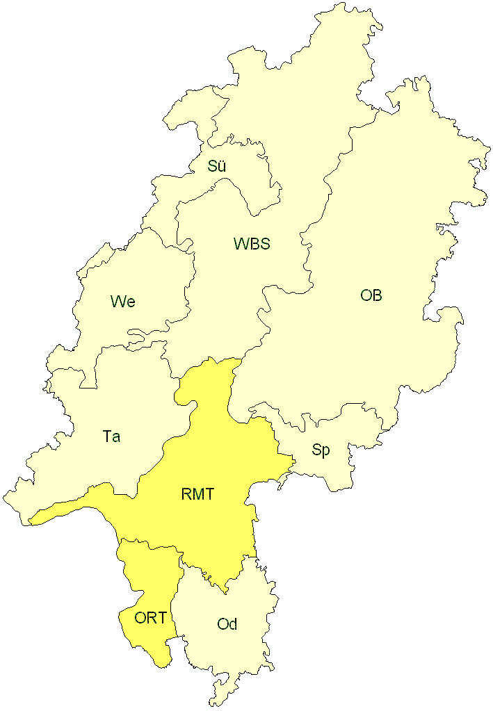 Verbreitung in Hessen Verbreitung in Hessen