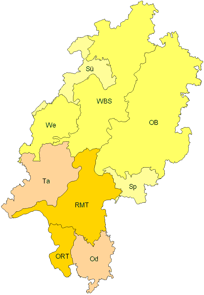 Verbreitung in Hessen Verbreitung in Hessen