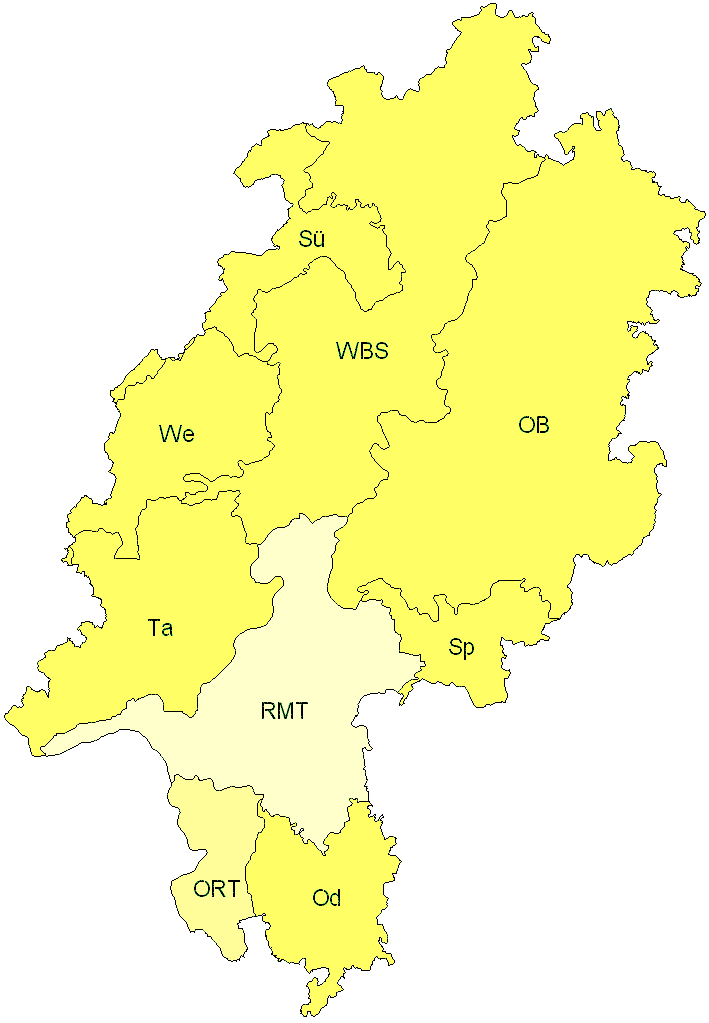 Verbreitung in Hessen Verbreitung in Hessen