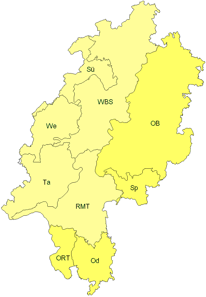 Verbreitung in Hessen Verbreitung in Hessen