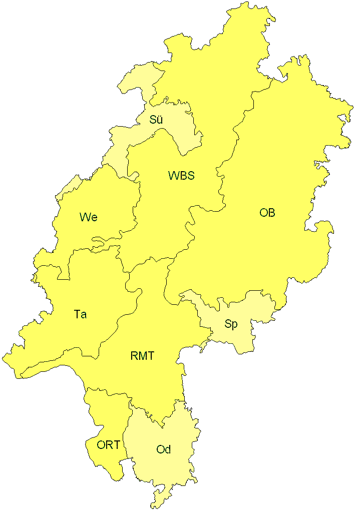 Verbreitung in Hessen Verbreitung in Hessen