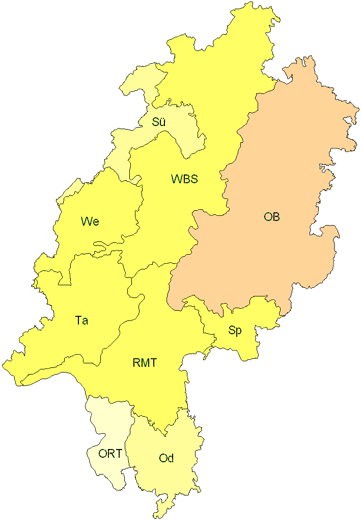 Verbreitung in Hessen Verbreitung in Hessen