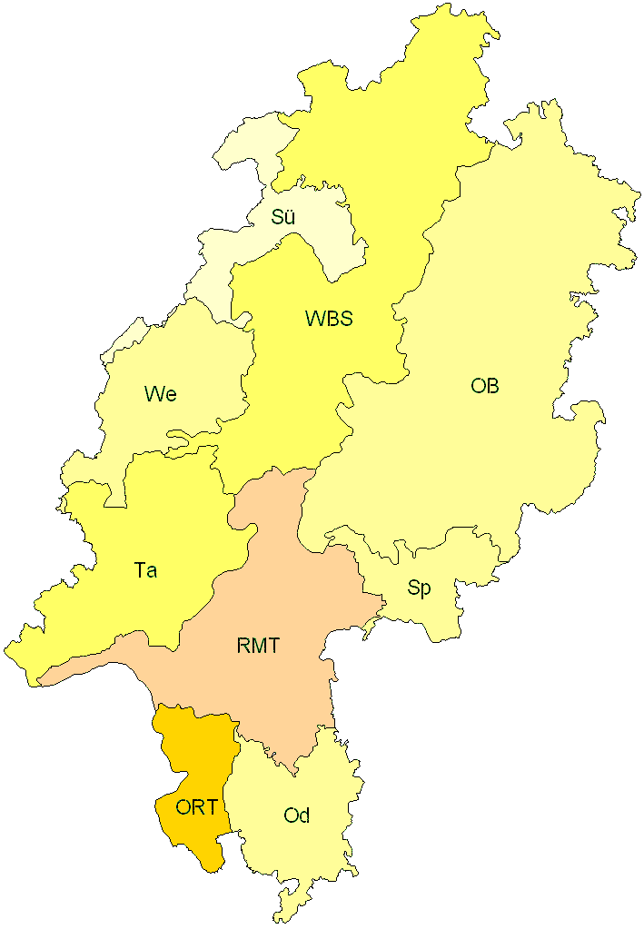 Verbreitung in Hessen Verbreitung in Hessen