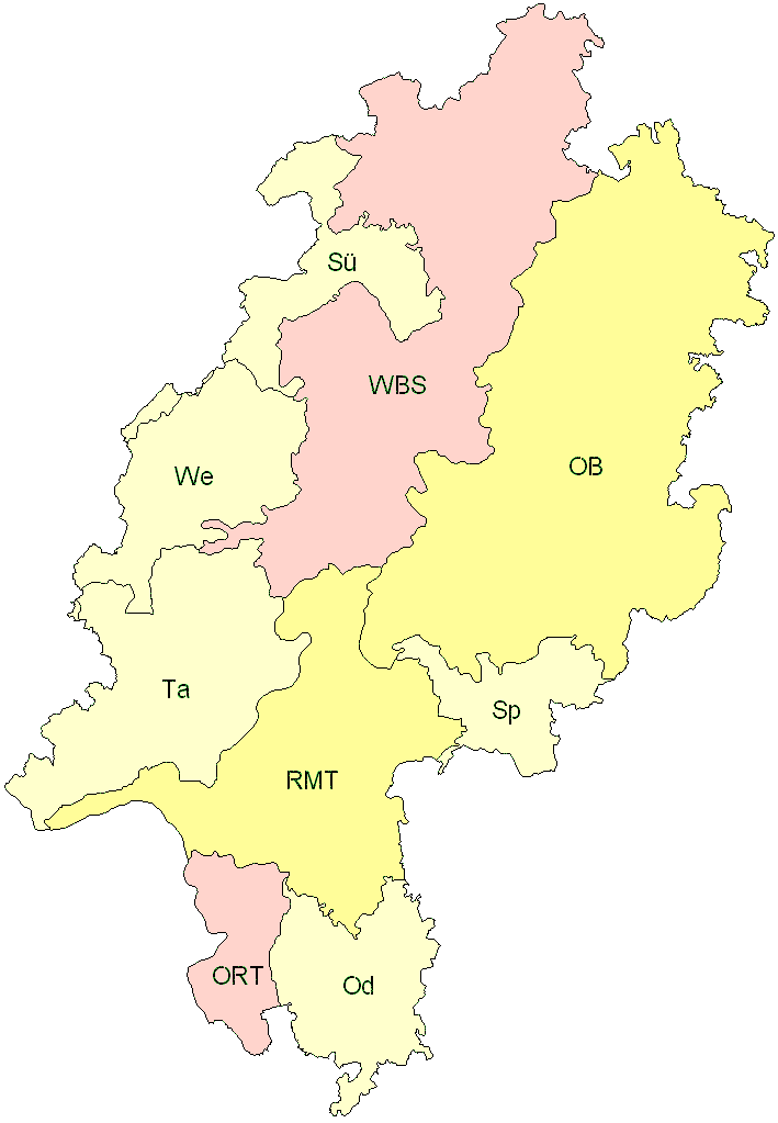 Verbreitung in Hessen Verbreitung in Hessen