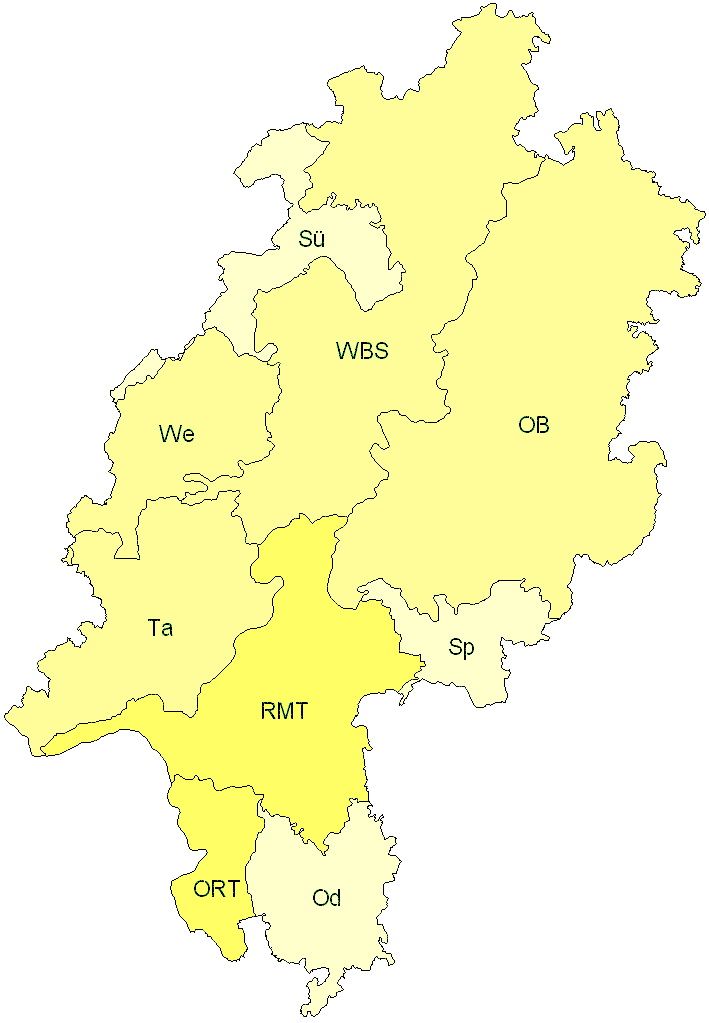 Verbreitung in Hessen Verbreitung in Hessen