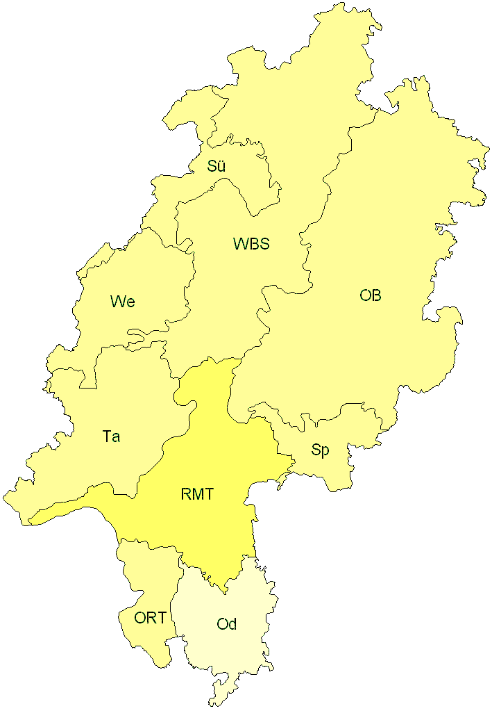 Verbreitung in Hessen Verbreitung in Hessen