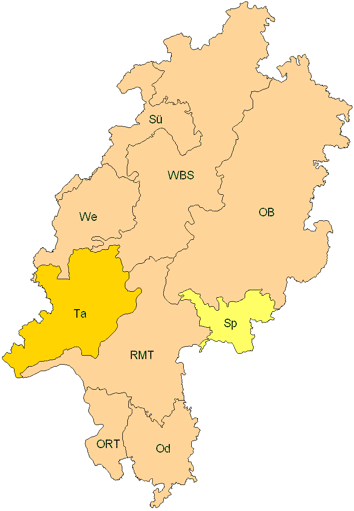 Verbreitung in Hessen Verbreitung in Hessen