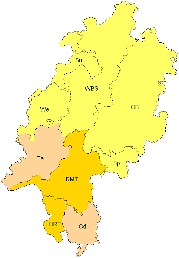 Verbreitung in Hessen Verbreitung in Hessen