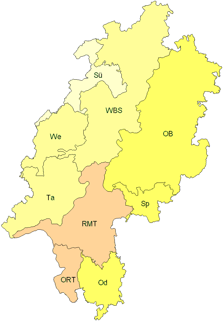Verbreitung in Hessen Verbreitung in Hessen