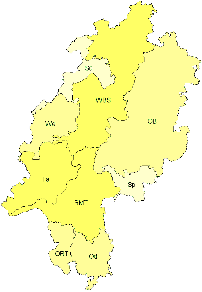 Verbreitung in Hessen Verbreitung in Hessen