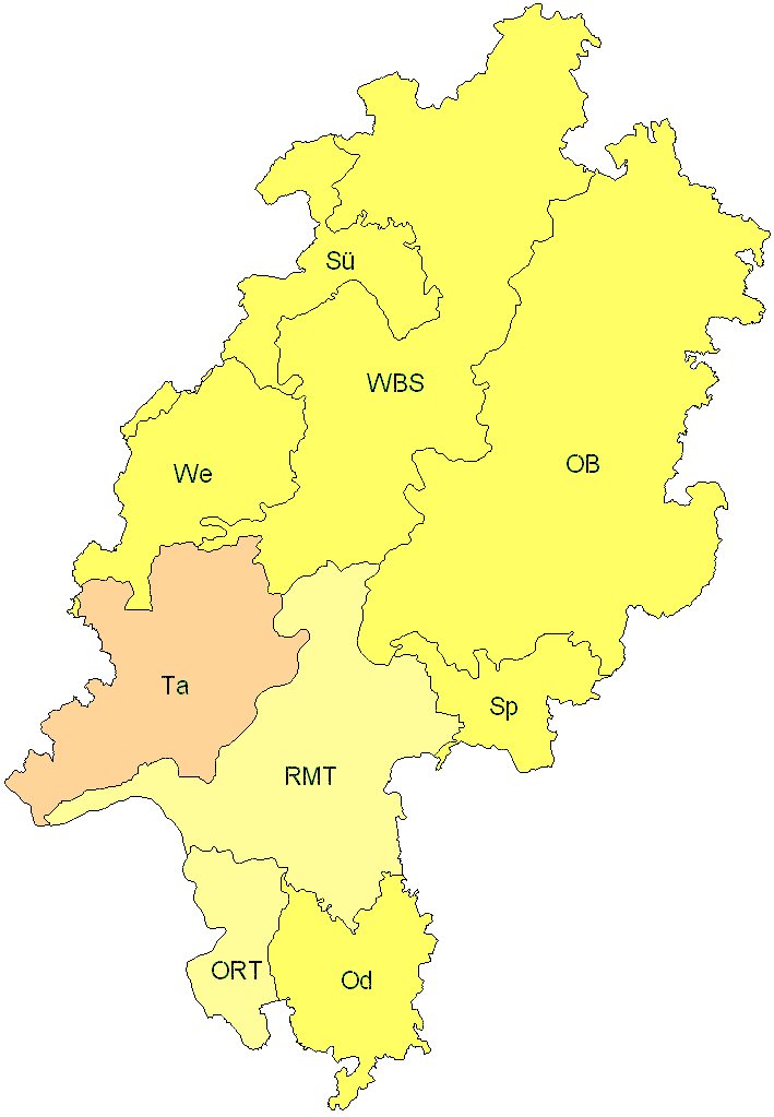 Verbreitung in Hessen Verbreitung in Hessen