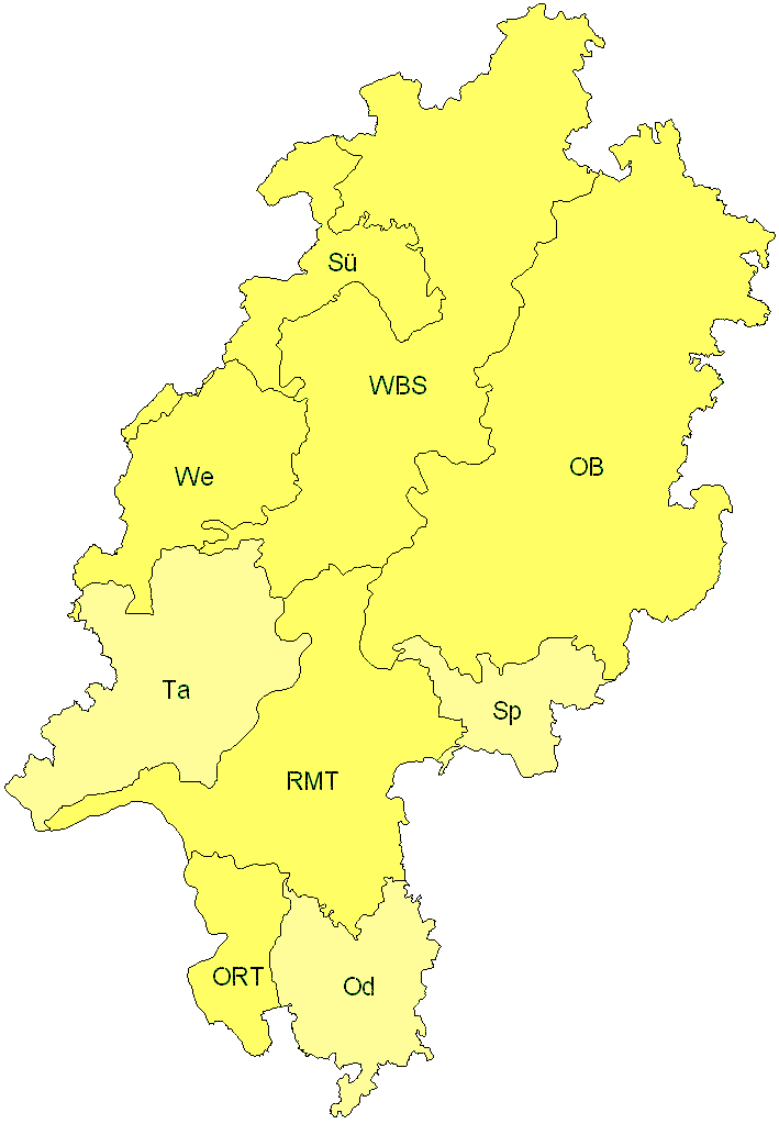 Verbreitung in Hessen Verbreitung in Hessen