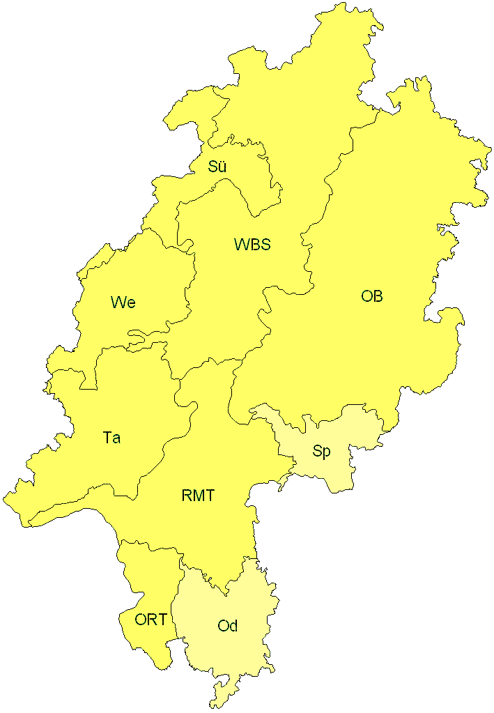 Verbreitung in Hessen Verbreitung in Hessen