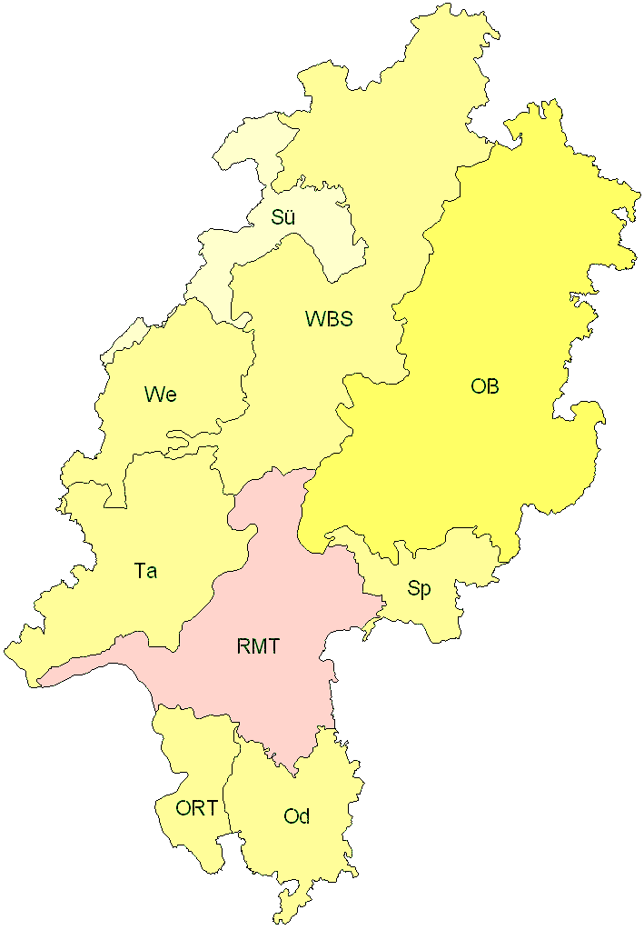 Verbreitung in Hessen Verbreitung in Hessen