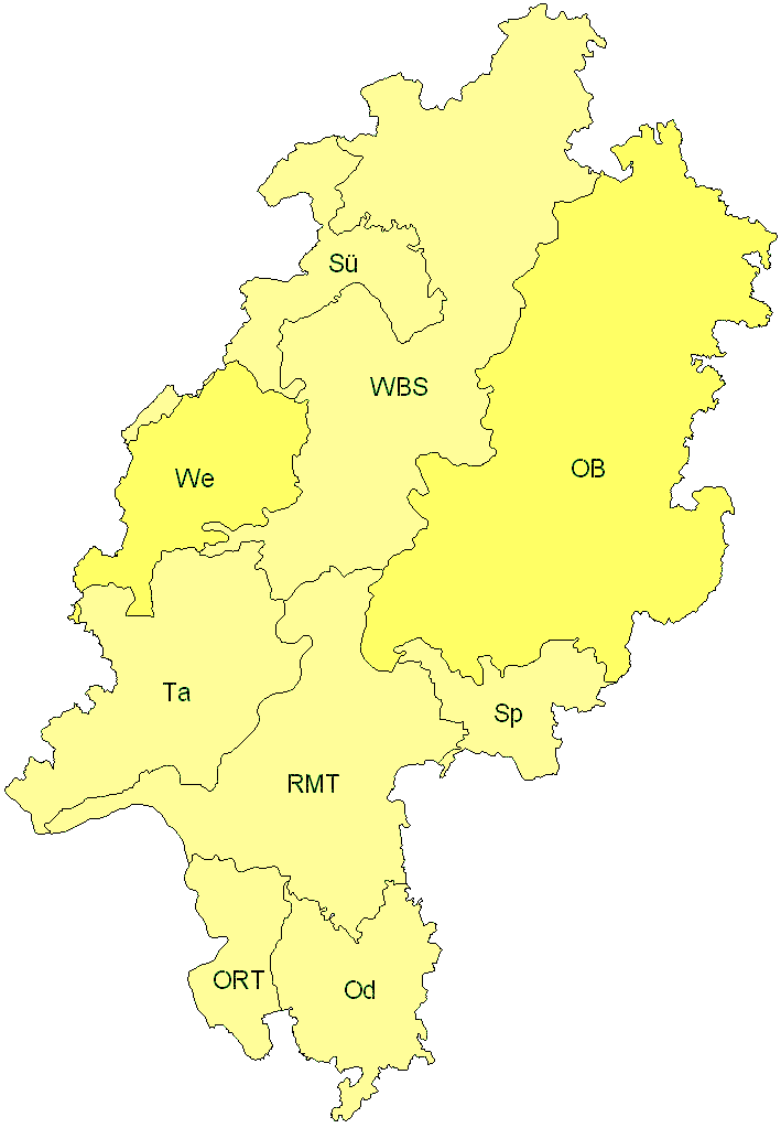 Verbreitung in Hessen Verbreitung in Hessen