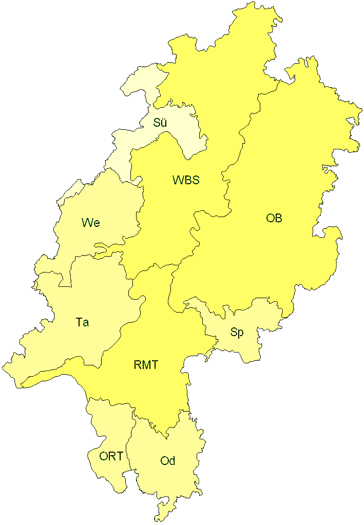 Verbreitung in Hessen Verbreitung in Hessen