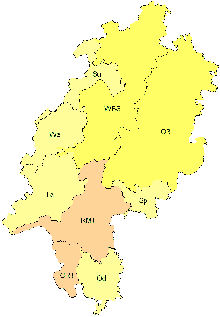 Verbreitung in Hessen Verbreitung in Hessen