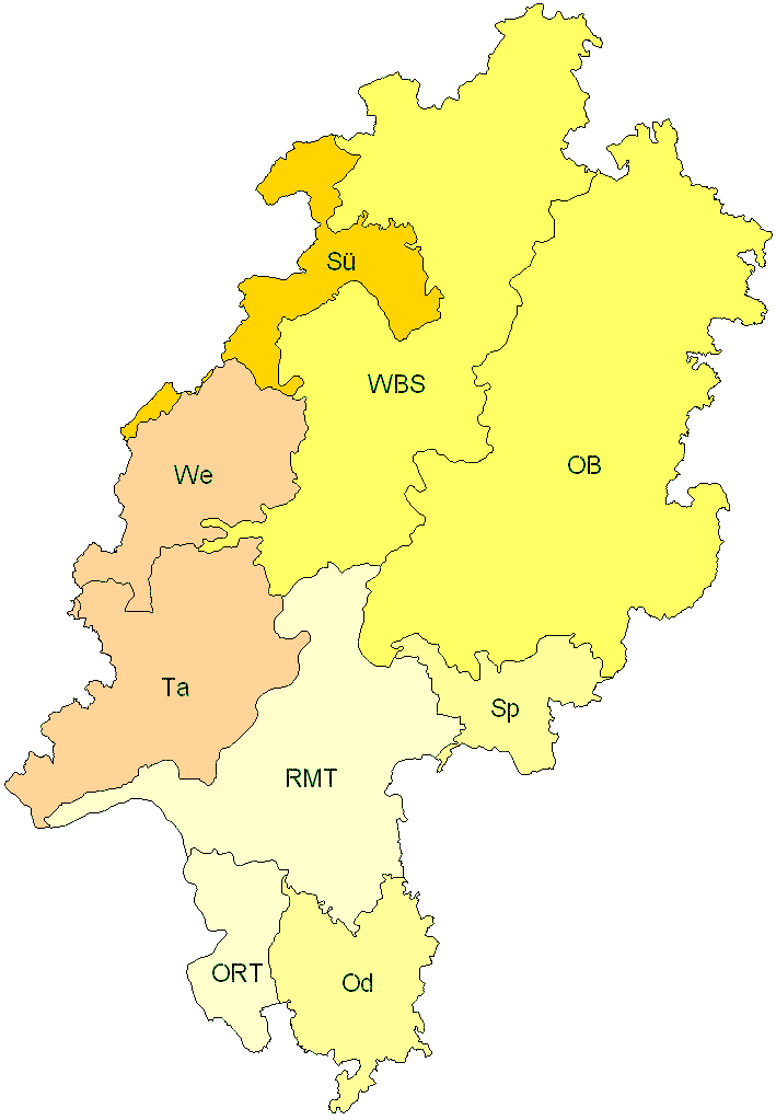 Verbreitung in Hessen Verbreitung in Hessen