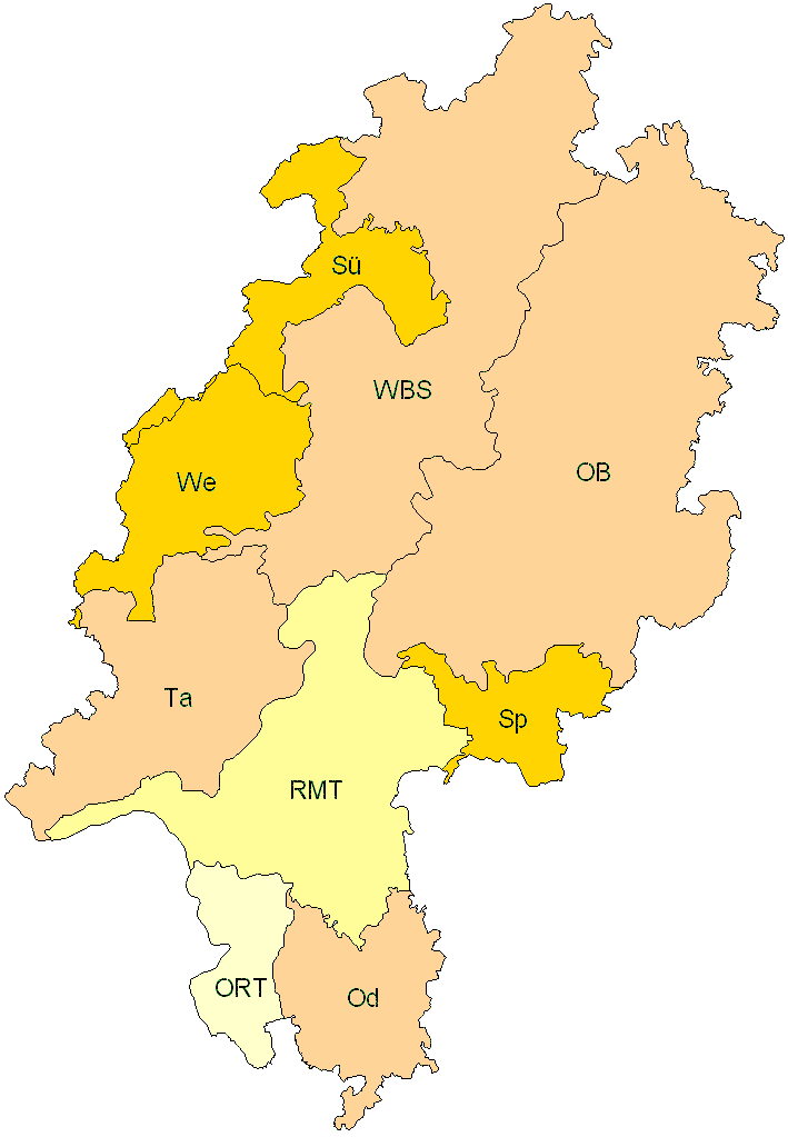 Verbreitung in Hessen Verbreitung in Hessen