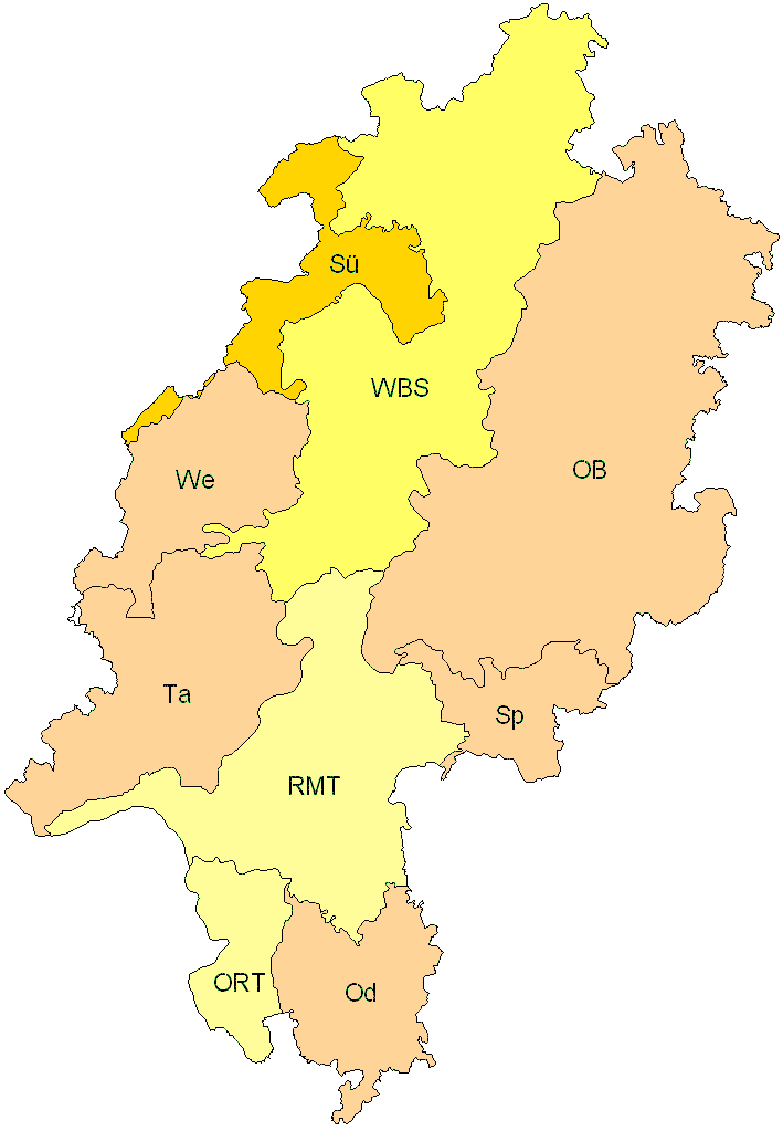 Verbreitung in Hessen Verbreitung in Hessen