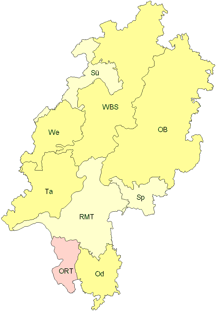 Verbreitung in Hessen Verbreitung in Hessen