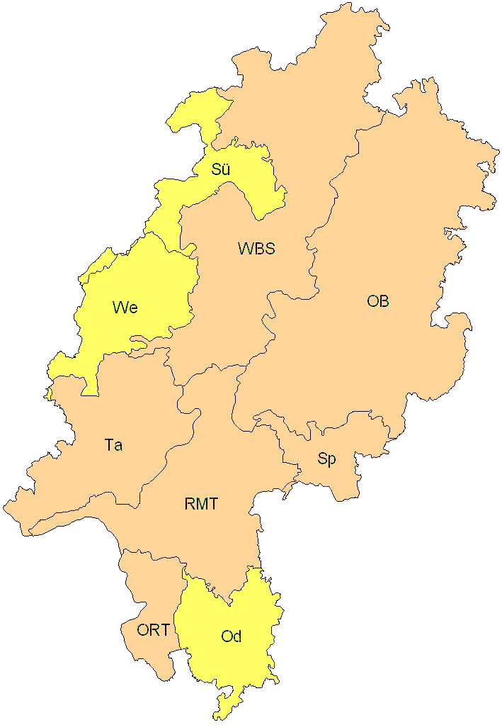 Verbreitung in Hessen Verbreitung in Hessen