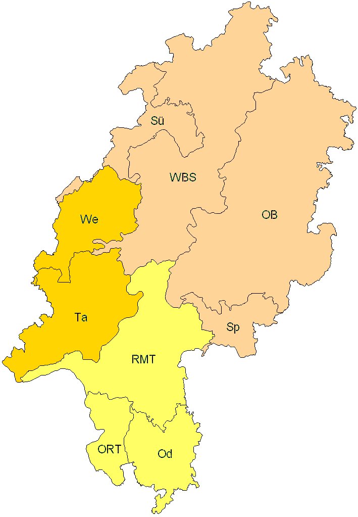 Verbreitung in Hessen Verbreitung in Hessen