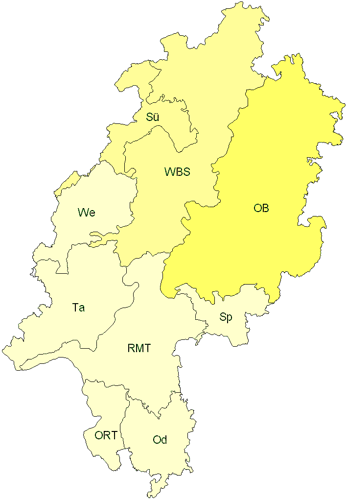 Verbreitung in Hessen Verbreitung in Hessen