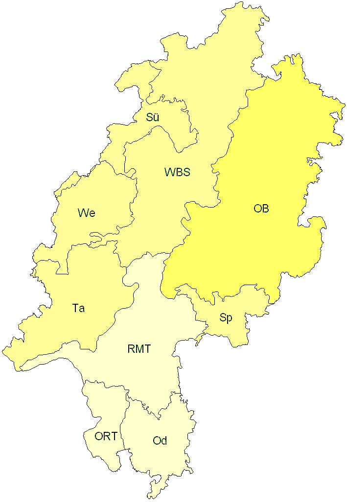 Verbreitung in Hessen Verbreitung in Hessen