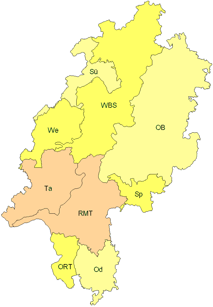 Verbreitung in Hessen Verbreitung in Hessen