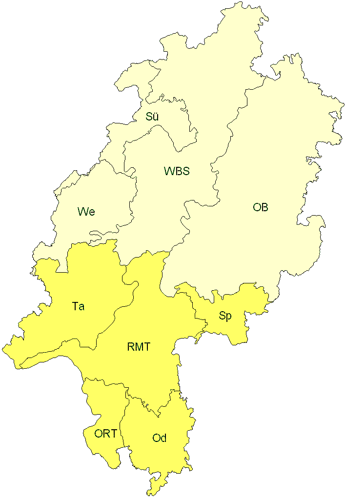 Verbreitung in Hessen Verbreitung in Hessen