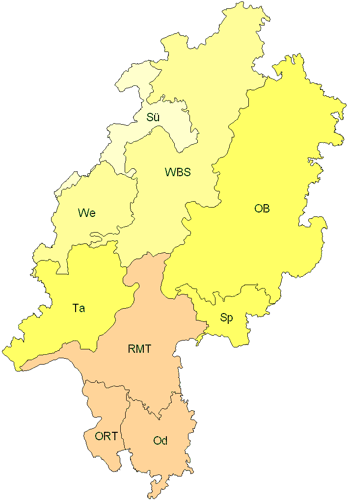 Verbreitung in Hessen Verbreitung in Hessen