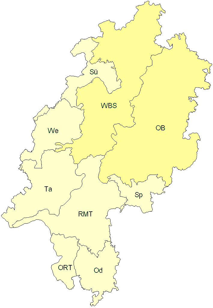 Verbreitung in Hessen Verbreitung in Hessen
