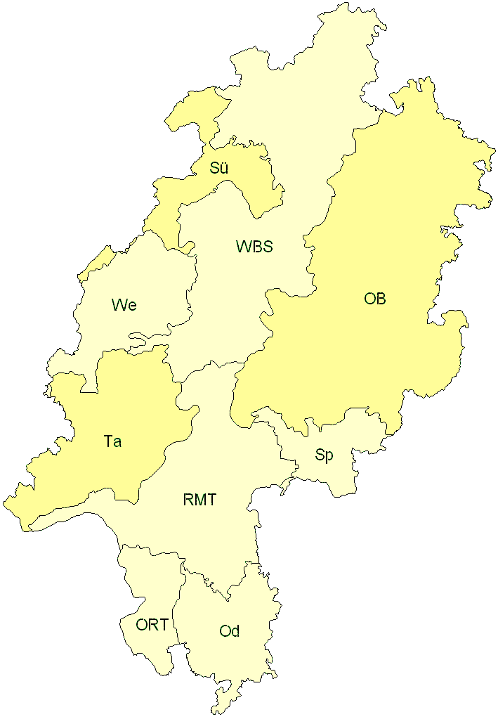 Verbreitung in Hessen Verbreitung in Hessen